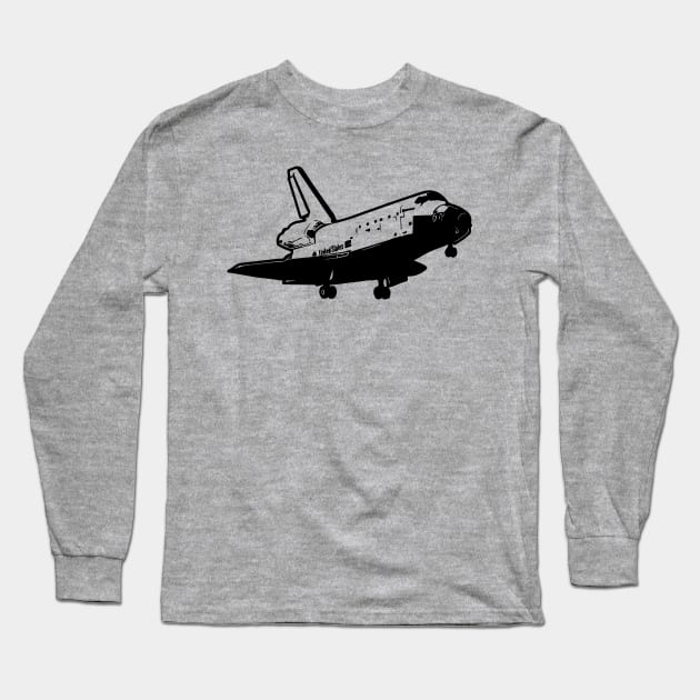 US Space Shuttle Landing Long Sleeve T-Shirt by tribbledesign